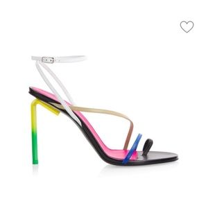 OFF-WHITE
Pop Colorblock Ankle Strap Sandals